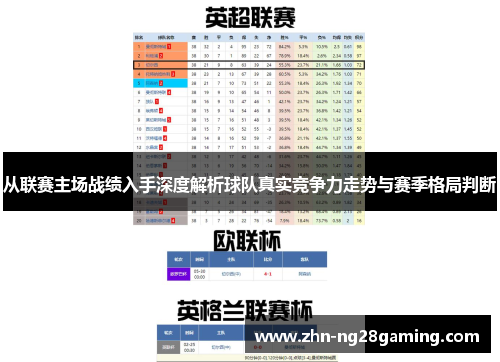 从联赛主场战绩入手深度解析球队真实竞争力走势与赛季格局判断